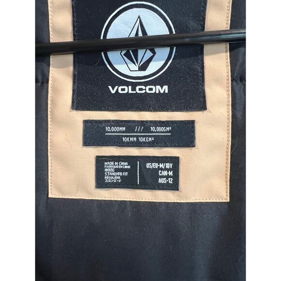 Girl’s M Volcom So Minty Tan Hooded Insulated Jacket Faux Fur NWT - Picture 11 of 16